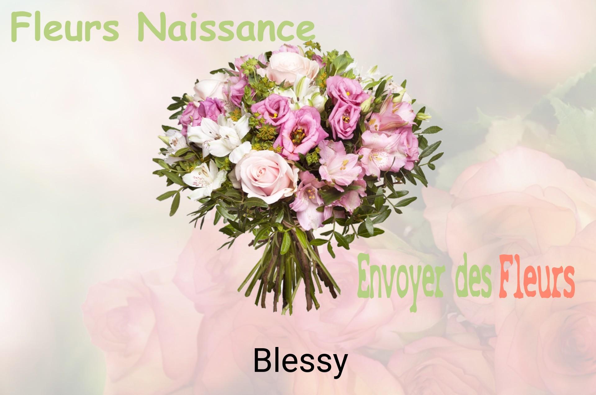 Bouquet de fleurs de naissance livré à Blessy